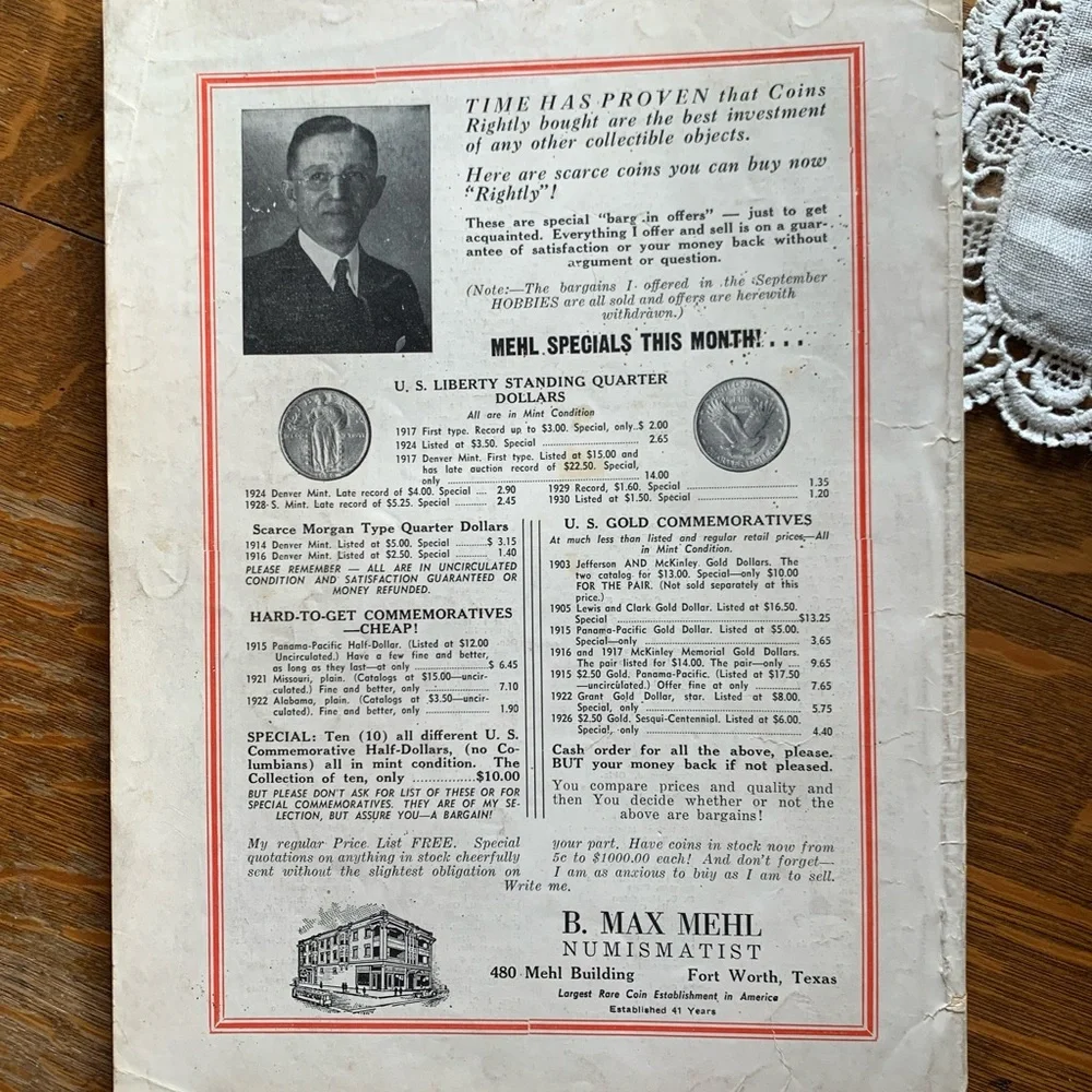 ! Vintage 2 HOBBIES magazines. Nov 1941 & Aug 1942 “The Magazine-for-Collectors” - Picture 3 of 16